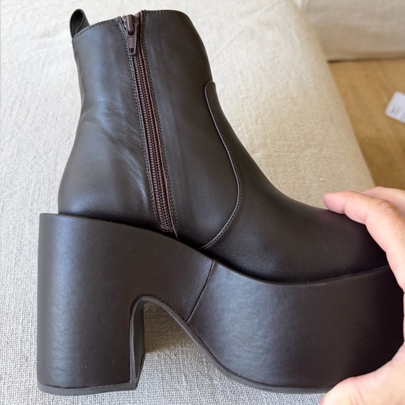 Free People NWT Paloma Barcelo Brown high Heel Platform Boot comfortable HOT❤️🌈 - Picture 7 of 11